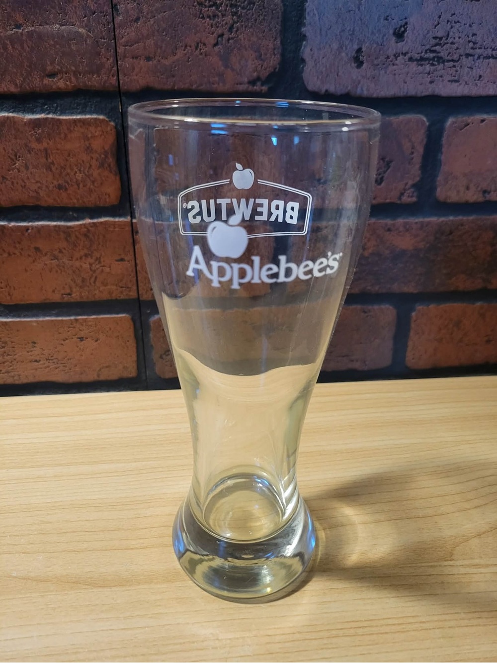 Applebees Brewtus Tall Beer Glass